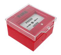 WOONEKY Fire Emergency Alarm Button with Broken Glass for Access Control System High Sensitivity Manual Reset Button for Emergency Exit and Security Rapid Activation for Homes Offices