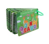 WOONEKY Flashcards Dinosaur Cognitive Learning Cards Portable Early Education Animal Memory Game for Preschool School Supplies
