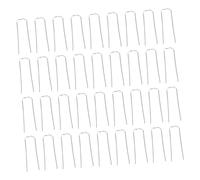 WOONEKY Floral Pins Silver Metal Stakes Zinc Alloy Galvanized 150pcs with Easy Secure Function for Wreaths and Plant Arrangements for Garden Landscaping and Plant Greening