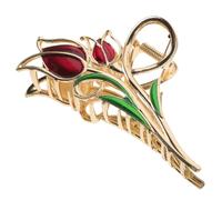 WOONEKY Flower Claw Clip Tulip Hairpin for Women Hair Decorations for Flower Hair Claw Clips