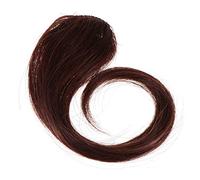 WOONEKY Fluffy Fake Bangs Wig for Women 25cm Light Brown Wig Side Face-Framing Layers for Dress Up and Everyday Use