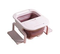 WOONEKY Foldable Large Foot Bathing Bucket with Massage Roller Home Foot Soak Barrel Portable Massage Basin for Relaxation and Wellness
