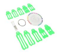 WOONEKY Folding Fabric Bias Tape Maker Quilting Sewing Tool Kit with Pins and Storage Chain for DIY Crafting and Fabric Binding Convenient Saving for Personal Professional Use