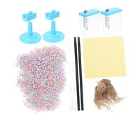 WOONEKY Friction Electrification Physics Science Experiment Kit with Plastic Stick for Electrostatic Induction Hands Learning Educational Stem for Classroom and Home Use Random Color