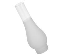 WOONEKY Frosted Glass Oil Lamp Chimney Retro Kerosene Lamp Shade Replacement Cover Base Top Windproof Glass Shade for Vintage Lanterns and Emergency Lighting