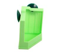 WOONEKY Gecko Food Dish Wall-Mounted Feeder Plastic for Lizard Frog Glass Mount Space-Saving Green