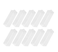 WOONEKY Glass Cuvette 10pcs 1.7ml for Chemical Analysis, Optical Glass Cuvette with Linear Calibration, Fine Polished Edges for Laboratory Testing