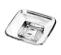 WOONEKY Glass Soap Dish with Sturdy Transparent Glass Quick Installation Wall-mounted Soap Tray for Shower Bathtub Kitchen Sink Versatile Organizer for Hotels and Homes