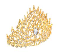 WOONEKY Golden Crown Hair Comb for Women and Lightweight Alloy Goddess Headpiece with Comb for Festivals Travel Souvenirs Photoshoots Xishuangbanna Cultural Hair Accessory