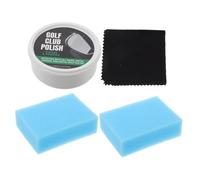 WOONEKY Golf Iron Cleaner Kit Portable Scratch Remover Polish for Golf Clubs Metal Preservation Shine Restoration Visual Enhancement Complete with Cleaning Cloths Sponges
