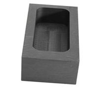 WOONEKY Graphite Ingot Mold for Metal Casting Non-Ferrous Alloys High Thermal Conductivity Graphite Crucible for Gold Silver Copper Melting and Refining