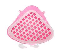 WOONEKY Guinea Pig Litter Tray Triangle Rabbit Toilet Plastic Sturdy for Hamster Chinchilla Small Pet