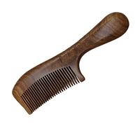 WOONEKY Hair Combs for Women Round Curly Hair Wooden Comb Massage Smooth Simple