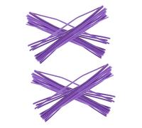 WOONEKY Hair Curlers Perm Rods Set 4 Pieces 6mm x 27cm Purple Hair Styling Tools Curling and Volume at Home