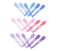 WOONEKY Hairpin for Women 18pcs No Crease Makeup Hair Clips Styling Bangs Hair Barrettes Metal Material Trendy Gradient Colors
