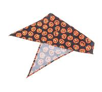 WOONEKY Halloween Dog Bandana Pet Triangle Bib Saliva Absorbent Towel Easy to Fold Pumpkin Themed for Events Random Style