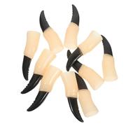 WOONEKY Halloween Witch Fake Fingernails Spooky Costume Props for Cosplay Parties Creepy Tips for Witch Zombie and Ghoul Looks