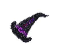 WOONEKY Halloween Witch Hat Hanging Ornament Plastic Decoration for Wall Door Window Party Durable Compact Craft for Home Office Shop Display