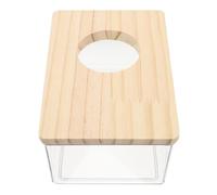 WOONEKY Hamster Bathroom Basin Shower Container for Hamster Bath Small Animal Cage Litter Box for Mice