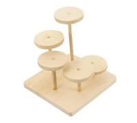 WOONEKY Hamster Climbing Activity Platform Wooden Gerbil Playground Pet Supply Chew Toy Pet Toys for Hamsters