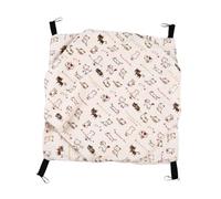 WOONEKY Hamster Hanging Hammock Nest Plush Warm Bed Chain for Small Pet Winter Comfort