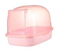 WOONEKY Hamster Sand Bath Box Plastic Bathroom for Small Pets Chinchilla Sand Bath Container House for Hamster Hedgehog Squirrel Gerbil 9.06 X 6.30 X 6.69 in 1 Pack