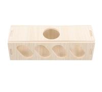 WOONEKY Hamster Tunnel Wood Hamster Hideout Guinea Pig Hideout Multiple Chambers and Guinea Pig Toys