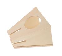 WOONEKY Hamster Water Bottle Stand Wooden Feeder Bracket for Small Animals Versatile Nest and Hydration Holder All Around Water Access for Hamster Habitats Easy Maintenance and Minimalist