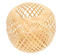 WOONEKY Handmade Bamboo Lamp Shade Woven Pendant Ceiling Light Cover Lightweight Stable Structure Softens Bright Light for Hotel and Home Use