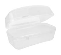 WOONEKY Hard Plastic Dive Mask Case for Adults and Lightweight Clear Goggles Storage Box with Quick Portable Snorkeling and Swimming Gear Organizer for Beach and Boat Use