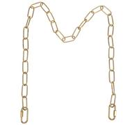 WOONEKY Heavy Duty Pendant Light Chain 0.9M Copper Iron Chandelier Hangings Extension with 2Pcs 4Mm Connection Locks for Pendant Lamps and Lanterns in Home and Office