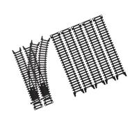 WOONEKY High Simulation City Train Track Set for Friendly Plastic Straight Tracks with Y and Straight Rail Sections Versatile Model Railroad Playset Encouraging Creativity and Safe