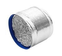 WOONEKY High Temperature Resistant Aluminum Foil Air Pipe Thermal Round Supply Fan Basement Intake Duct Covers Replacement Insulate Garage Conditioner Hose Ventilation Silver