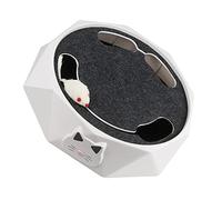 WOONEKY Interactive Electric Cat Pet Turntable Mouse Teaser for Indoor Cats Promotes Play and Exercise Realistic Movement Stress Relief and Wisdom Training