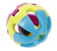 WOONEKY Interactive Pet Ball with Bell Durable Cat for Fun Play for Indoor Cats to Prevent Chewing and Engage Activity Random Color Design Random Color