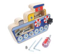 WOONEKY Interactive Screwdriver Board for Years Educational Sensory Tool for S Brain Development Fine Motor Skills Problem Solving and Color Recognition Reusable Plaything