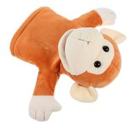 WOONEKY Interactive Soft Plush Monkey Hand Puppet for Storytelling and Parent Play Washable Animal Puppet for Motor Skills Communication and Early Learning at Home School