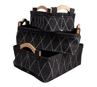 WOONEKY Japanese Style Simple Felt Storage Basket of Cosmetics Holders Makeup Organizer for Bathroom Bedroom Closet Organizers and Storage