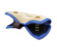 WOONEKY Jute Dog Bite Pillow with Trainer Friendly Handles for Puppy and Medium Dogs Interactive Tug for Precision Bite Training and Canine Skill Development in Home and Professional Use