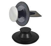 WOONEKY Kitchen Sink Stopper Replacement with Knob Grip Rubber Drain Plug Seal for Garbage Disposal Clog Prevention Wear-Resistant Black Rubber Insert for Home and Bathroom