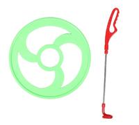 WOONEKY Large Green Outdoor Rolling Hoops Set for Plastic Push Rings for Coordination Agility and Teamwork Development Group Sport Games for Early Physical Training and Social Interaction