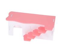 WOONEKY Large Hamster House Ladder Design Guinea Pig Hideout and Maze for Cage Decor Two-Story Sleeping Nest and Hiding Place for Hamsters and Small Pets