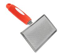 WOONEKY Large Pet Grooming Brush for Dogs and Cats Non- Handle High Density Curved Needle Comb for Shedding and Dematting Indoor Grooming Tool for