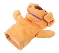 WOONEKY Large Plush Dog Hand Puppet for Movable Mouth Educational for Puppet Show Theater Enhances Motor Skills Hand-eye Coordination and Social-emotional Connection Soft Animal Design for