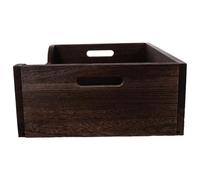 WOONEKY Large Solid Wood Cat Litter Box with Raised Rim for Indoor Cats Natural Wood Tray High Sides for Litter Control Easy Assembly Portable Kitten Toilet for Cleaner Home