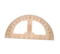 WOONEKY Large Wooden Teacher's Protractor Ruler for Classroom Geometry Teaching Educational Measuring Tool for School Use Woodcraft Measuring Aid for Teachers