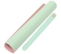 WOONEKY Leather Craft Mat Dual-Sided Design with Anti-Slip Bottom for Enhanced Durability and Versatile Use in Art Projects and DIY Crafts, Stylish Light Green Table Place Mat