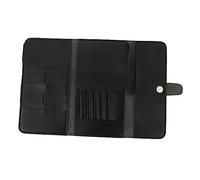 WOONEKY Leather Hair Scissor Bag 5-Piece Set Multifunctional Hairdressing Tool Pouch for Barbers and Stylists Sturdy and Compact Scissor Holder for Professional Use