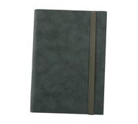 WOONEKY Leather Writing Notebook Vintage Soft Thickened Diary Journal for Students Office Smooth Surface Leather Notepads for Planning Memory Keeping Idea in Dark Green