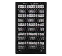 WOONEKY Magnetic Nail Art Display Board 60-slot Acrylic Nail Tips Palette Salon Practice and Polish Testing